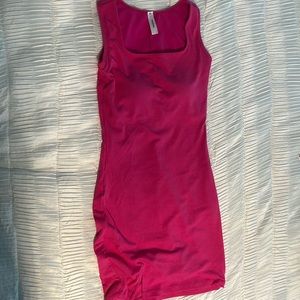 Built-in Shapewear Modal Multi-style Dress pink